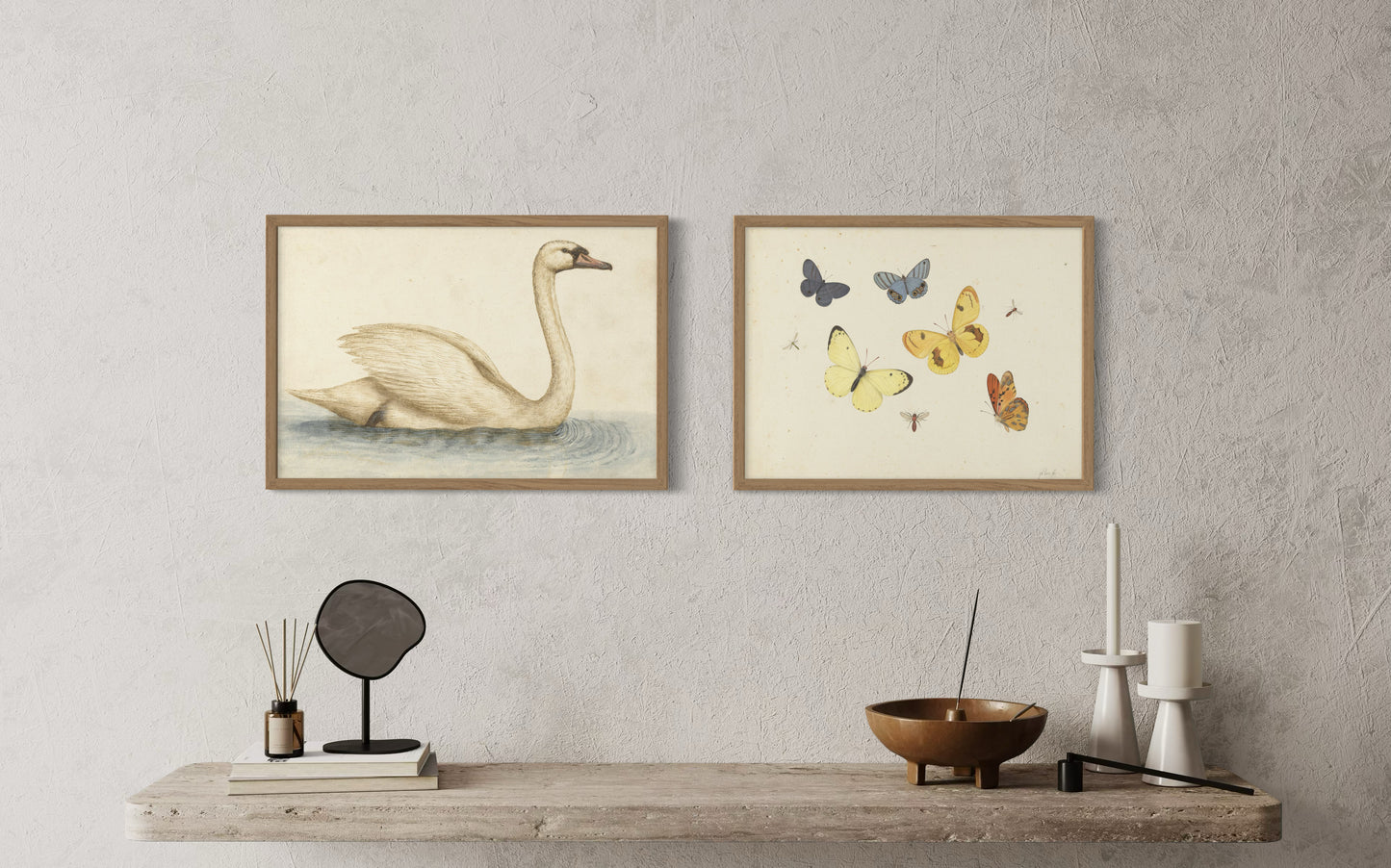 2 Art Print Set - The Chateau´s Garden