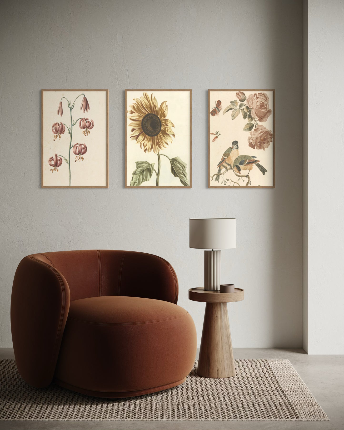 3 Art Print Set - The Botanical Garden