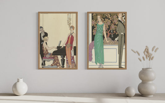 2 Art Print Set - The Gatsby Era