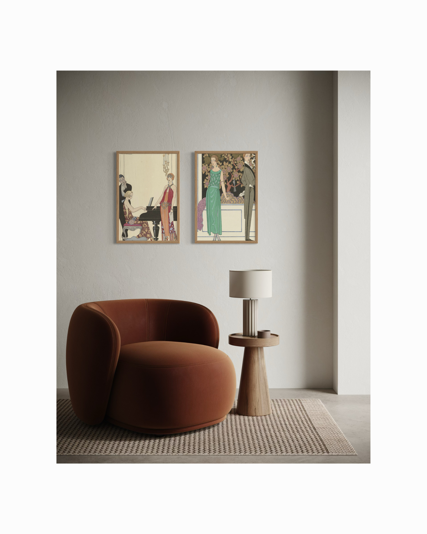 2 Art Print Set - The Gatsby Era